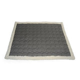 EZ Living Home Water Repellent Circle Quilted Throw Grey