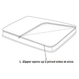EZ Living Home Honeycomb Water Repellent Memory Foam Topper Pillow Bed Lime