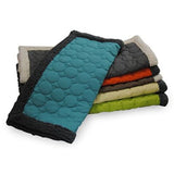 EZ Living Home Water Repellent Circle Quilted Throw Lime