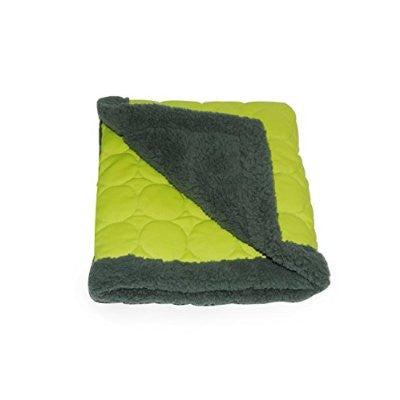 EZ Living Home Water Repellent Circle Quilted Throw Lime