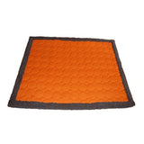 EZ Living Home Water Repellent Circle Quilted Throw L 50x57 Tangerine