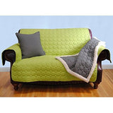 EZ Living Home Water Repellent Circle Quilted Couch Protector Sofa Lime