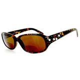 "Diamonds and Pearls" designer bifocal sunglasses 53mm x 18mm x 135mm