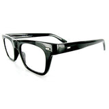 "Wayfarer" Geek-Chic designer fashion reading glasses for youthful men who read in style.