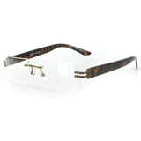"American Woman" designer rimless bifocal reading glasses for today's youthful woman.