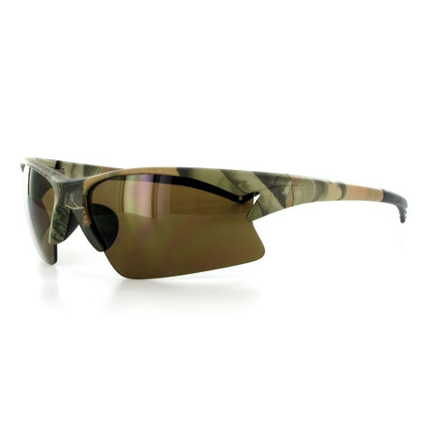 Woodsman Pro Camouflage Sports Sunglasses for Active Men and Women Who Need UV Protection While Hunting, Fishing, or Any Outdoor Activity - Aloha Eyes
 - 1