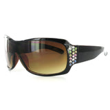 Broadway 7386 Designer Fashion Sunglasses Inlaid with Colorful Austrian Crystals