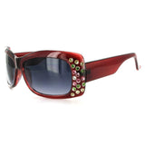 "Broadway 7384" Women's Fashion Sunglasses with Colorful Austrian Crystals