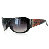 "Rose Ramble" Designer Etched Flower Pattern and Metal Studs Sunglasses 100%UV - Aloha Eyes
 - 4