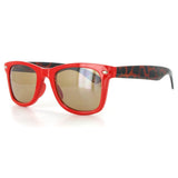 "Flash" Retro Wayfarer Fun Two-Tone Unisex Retro Sunglasses 100%UV Protection