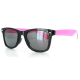 "Flash" Retro Wayfarer Fun Two-Tone Unisex Retro Sunglasses 100%UV Protection