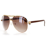 "High Fliers" Designer Quality Aviator Sunglasses - Swarovski Crystals, 100%UV