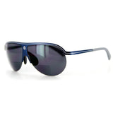 Bahamaz Bifocal Aviator Sunglasses - Optical Lenses & Prescription-ready Aluminum Frames (Blue w/ Smoke +2.00)