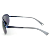 Bahamaz Bifocal Aviator Sunglasses - Optical Lenses & Prescription-ready Aluminum Frames (Blue w/ Smoke +2.00)