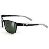 Surfside Polarized Sunglasses have Brushed Aluminum, Wayfarer-Inspired Frames