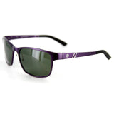 Surfside Polarized Sunglasses have Brushed Aluminum, Wayfarer-Inspired Frames