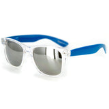 "Popstar" Neon Retro Wayfarer Unisex Sunglasses with Mirrored Frames and Lenses - Aloha Eyes
 - 3