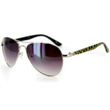 Olivia 2030 Designer Sunglasses with Colorful Patterned Aviator Frames