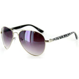 Olivia 2030 Designer Sunglasses with Colorful Patterned Aviator Frames