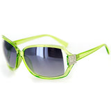 "Roma" Designer-Inspired Large Lens Sunglasses, Temple Embellishment, 100%UV - Aloha Eyes
 - 5