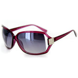 "Roma" Designer-Inspired Large Lens Sunglasses, Temple Embellishment, 100%UV - Aloha Eyes
 - 7
