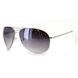 Starlet Women's Designer Sunglasses with Aviator Frames and Austrian Crystals