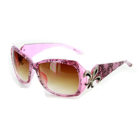 Large sales pink sunglasses