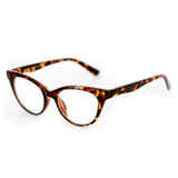 "Cheshire" Narrow Cat-Eye Clear Fashion Glasses - Just for Fun, 100% UV Protection