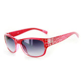 Olivia 2046 Designer Sunglasses with Stylish Crystal Patterned Frames