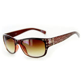 Olivia 2046 Designer Sunglasses with Stylish Crystal Patterned Frames