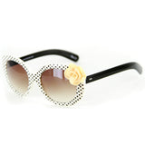 "Flower Power" Cute New Polka-Dot & Flower Sunglasses are All the Rage! - 100%UV