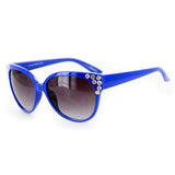 "Shimmers" Trendy Sunglasses with Large Crystal Accents- 6 Fun Colors 100%UV - Aloha Eyes
 - 2
