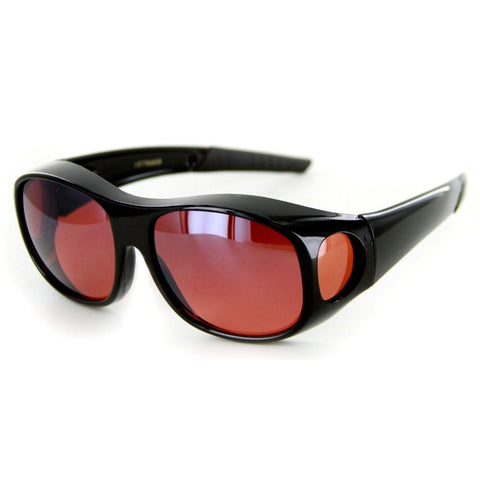 "Hideaways Large" Over-Prescription Driving Sunglasses w/ Blue Light Blocker Lens - Aloha Eyes
 - 1