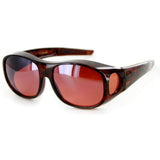 "Hideaways Large" Over-Prescription Driving Sunglasses w/ Blue Light Blocker Lens - Aloha Eyes
 - 4