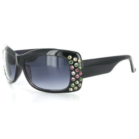 "Broadway 7384" Women's Fashion Sunglasses with Colorful Austrian Crystals