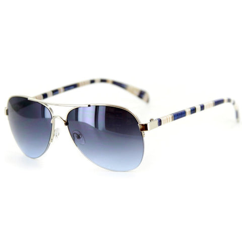 "Aviatrix" Women's Aviator Sunglasses - Multicolored Frames and Matching Lenses