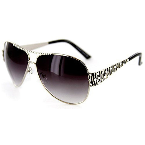 "Coastline" Designer-Inspired Aviator Sunglasses with Swarovski Crystals - Aloha Eyes
 - 1