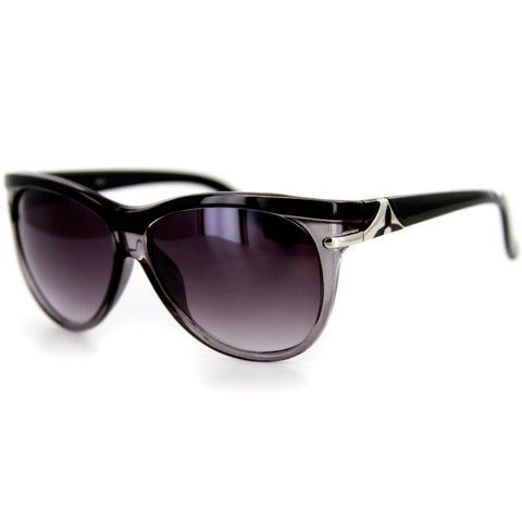 "Havana" Translucent Trendy Large Sunglasses -5 Solid & Animal Patterns -100%UV