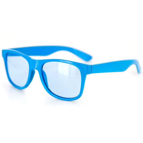 Mod Squad Wayfarer Fashion Glasses with Tinted Lenses and Neon Colors for Youthful, Trendy Men and Women