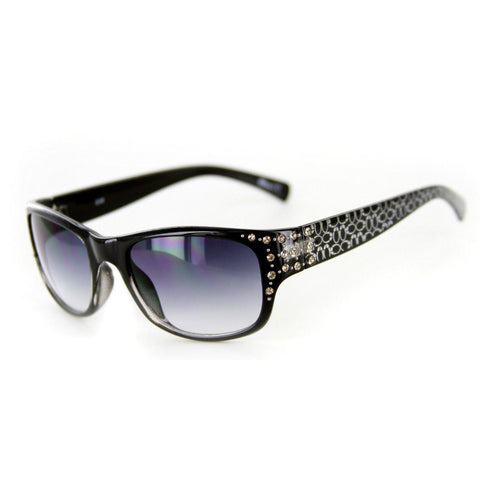 Olivia 2046 Designer Sunglasses with Stylish Crystal Patterned Frames
