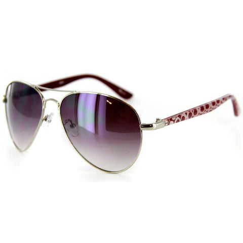 Olivia 2030 Designer Sunglasses with Colorful Patterned Aviator Frames