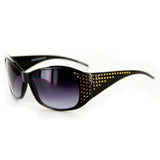 "Plaza" Designer Sunglasses Fun Faux Crystals Medium Lenses Protect 100%UV - Aloha Eyes
 - 1