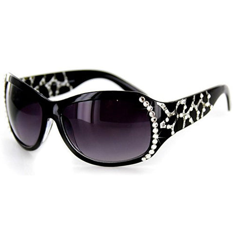 "Precious" Designer-Inspired Sunglasses with Genuine Swarovski Crystals 100%UV