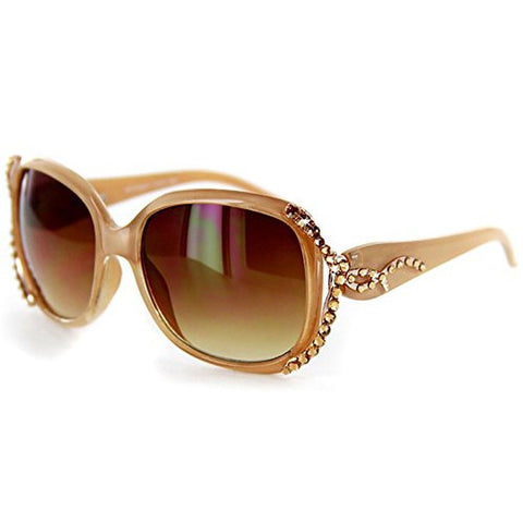 "Princess" Designer-Inspired Sunglasses with Genuine Swarovski Crystals 100%UV - Aloha Eyes
 - 1
