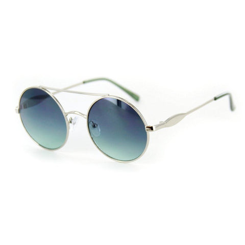 "Zero" Vintage-Inspired Round Lens Sunglasses - 100% UV