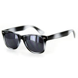 "Trend" Vintage-Inspired Wayfarer Sunglasses with Mod Striped Arms - 100% UV - Aloha Eyes
 - 1