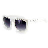 "Stage One" Vintage-Inspired Wayfarer Sunglasses with Studs - 100% UV
