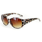 "On Safari" Animal-Print Sunglasses with Oval Frames - 100% UV - Aloha Eyes
 - 1