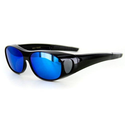 "Hideaways Small" Over-Prescription Polarized Sunglasses w/ Mirrored Lens - Aloha Eyes
 - 1