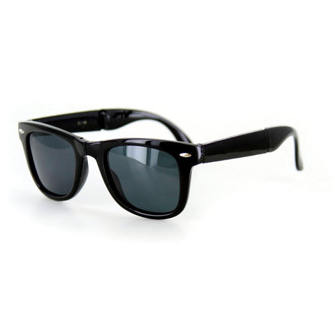 "Folding Wayfarer" Polarized Travel Sunglasses for Men and Women - Aloha Eyes
 - 1
